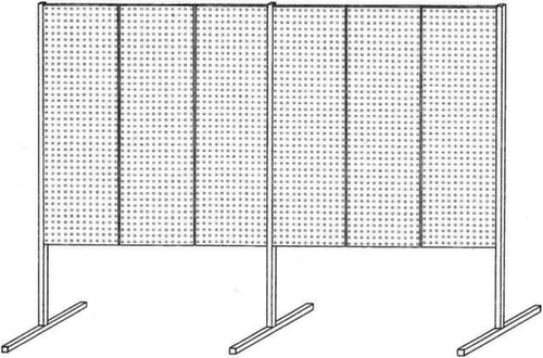 Kappes Geperforeerde paneelscheidingswand RasterPlan®, hoogte x breedte 2000 x 4000 mm, RAL7035 lichtgrijs  L