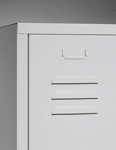 C+P Garderobekast Classic met 4 compartimenten + tussenschot + deuren met gleuven, vakbreedte 400 mm  L
