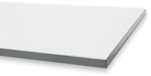 Aanbouwtafel voor montagetafel met licht frame, breedte x diepte 2000 x 750 mm, plaat lichtgrijs  L