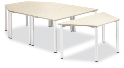 Multifunctionele tafel, Ø 1600 mm, plaat esdoorn  L