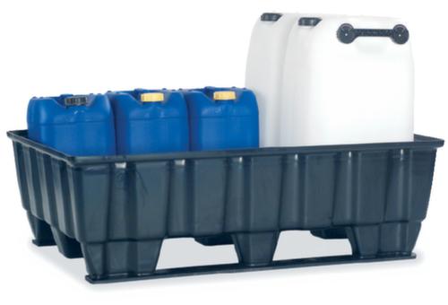 PE-opvangbak voor 2x200 liter vaten  L