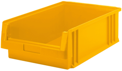 Lakape Stapelbare zichtbak Eco geschikt voor rollenbaan, geel, diepte 500 mm, polypropyleen  L