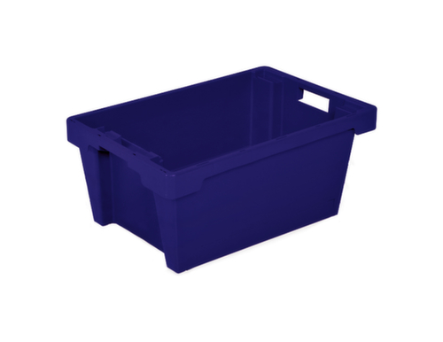 Euronorm roterende stapelcontainers, blauw, inhoud 40 l  L