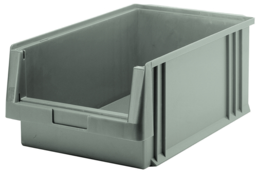 Lakape Stapelbare zichtbak Eco geschikt voor rollenbaan, grijs, diepte 500 mm, polypropyleen  L