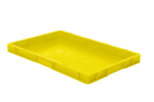 Lakape Euronorm-stapelbak Favorit wanden + bodem gesloten, geel, inhoud 9,5 l