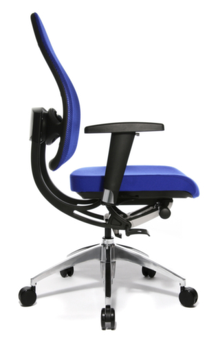 Topstar Bureaustoel Open Base + Art OPEN BASE 10 met Body-Balance-Tec®-scharnier, rugleuning met netbekleding, blauw  L