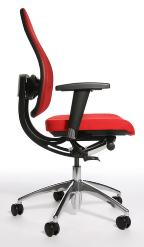 Topstar Bureaustoel Open Base + Art OPEN BASE 10 met Body-Balance-Tec®-scharnier, rugleuning met netbekleding, rood  L