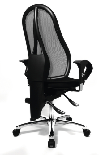Topstar bureaustoel Sitness 15 met permanent-contactmechanisme, rugleuning met netbekleding, zwart  L