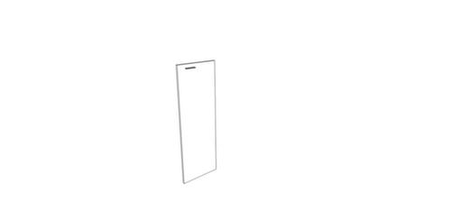 Quadrifoglio Openslaande deur met aanslag rechts voor scheidingswand, hoogte x breedte 1280 x 430 mm  L