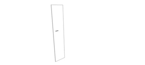 Quadrifoglio Openslaande deur met aanslag rechts voor scheidingswand, hoogte x breedte 2110 x 430 mm  L