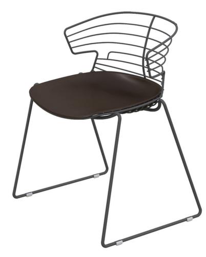Quadrifoglio Outdoor bezoekersstoel COVE met draadzitting  L