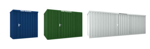 Säbu Gelakte materiaalcontainer FLADAFI® met houten vloer  L