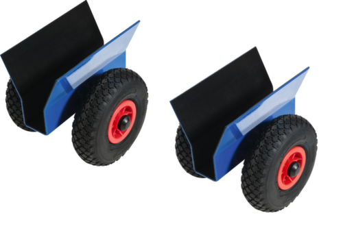Rollcart Platenroller met rubberen laag  L