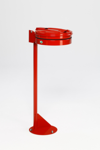VAR Vuilniszakstandaard met voet, voor 120-liter-zakken, rood, deksel rood  L