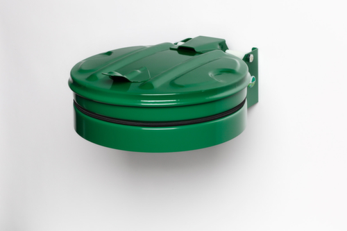 VAR Vuilniszakhouder voor wandbevestiging, voor 120-liter-zakken, groen, deksel groen  L