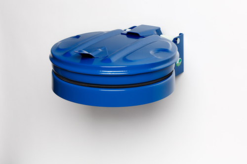 VAR Vuilniszakhouder voor wandbevestiging, voor 120-liter-zakken, blauw, deksel blauw  L