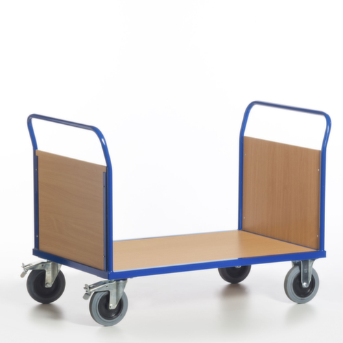 Rollcart Wagen met twee kopwanden, draagvermogen 500 kg, laadvlak lengte x breedte 850 x 500 mm  L