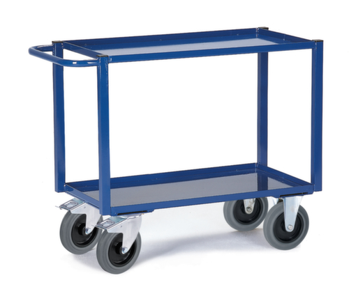 Rollcart Tafelwagen met opvanglegborden 895x495 mm, draagvermogen 400 kg, 2 etages  L