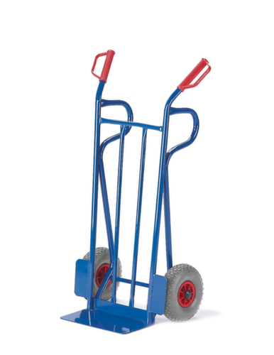 Rollcart zakkensteekwagen met steunbalken, draagvermogen 250 kg, TPE banden  L