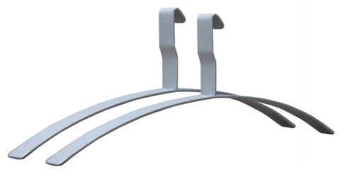 2 aluminium kleerhangers  voor wand- en staande kapstok  L
