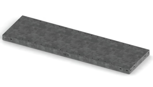 META Legbord voor magazijnstelling, breedte x diepte 1300 x 400 mm, met corrosiebeschermende zinklaag  L