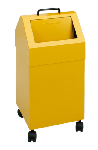 stumpf Brandvertragende container voor recyclebaar materiaal, 45 l, RAL1003 signaalgeel, deksel RAL1003 signaalgeel  L