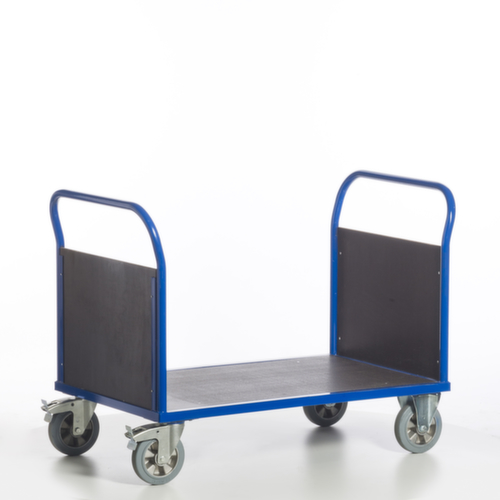 Rollcart Dubbelzijdige wagon met anti-slip laadruimte, draagvermogen 1200 kg, laadvlak lengte x breedte 1200 x 800 mm  L