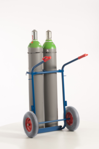 Rollcart Flessenwagen, voor 2x40/50 l fles, lucht-banden  L