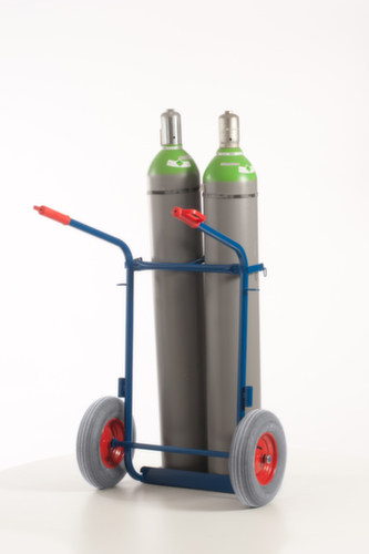 Rollcart Flessenwagen, voor 2x40/50 l fles, lucht-banden  L