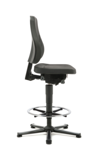 bimos Werkplaatsstoel All-In-One Trend 3, zitting PU-schuim zwart, met glijders  L