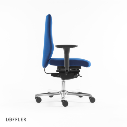 Löffler Bureaustoel met stuitbeenontlasting, blauw  L