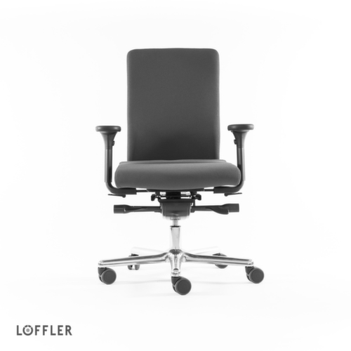 Löffler Bureaustoel met zitting met pocketveerkernen, grijs  L