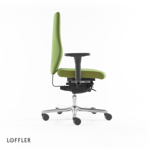 Löffler Bureaustoel met zitting met pocketveerkernen, groen  L