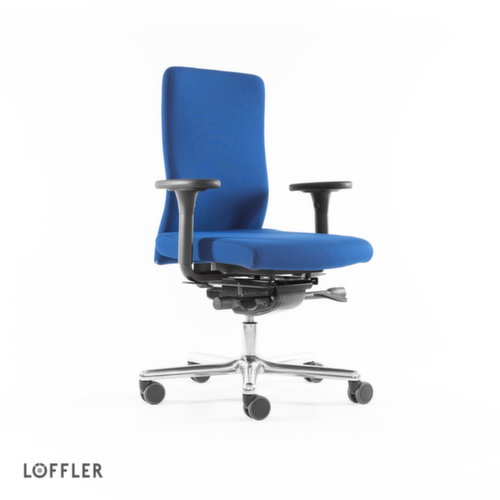 Löffler Bureaustoel met zitting met pocketveerkernen, blauw