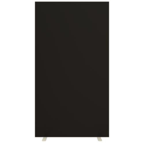 Paperflow Scheidingswand tweezijdig bekleed met stof, hoogte x breedte 1740 x 940 mm, wand zwart  L