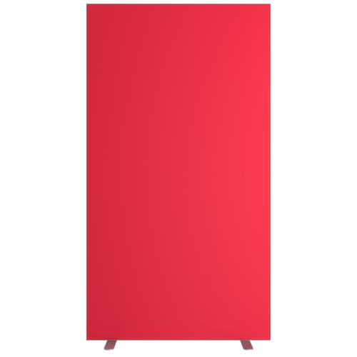 Paperflow Scheidingswand tweezijdig bekleed met stof, hoogte x breedte 1740 x 940 mm, wand rood  L