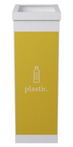 Paperflow Afvalverzamelaar van polystyreen, 60 l, geel/wit  L