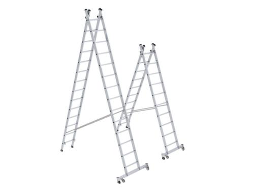 MUNK Multifunctionele reformladder met nivello®-ligger/ladderschoenen  L