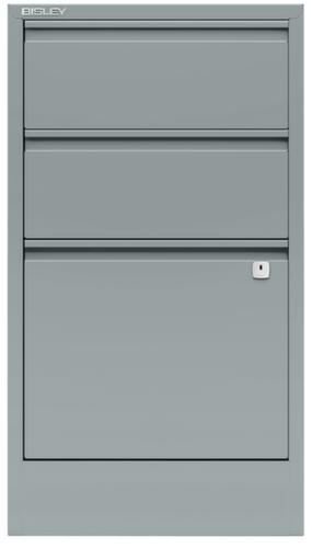 Bisley Hangmappenkast Home Filer, 1 uittrekelementen, zilverkleurig/zilverkleurig