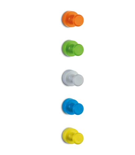 MAUL Kegelmagneet, op kleur gesorteerd, hoogte x Ø 16 x 12 mm  L