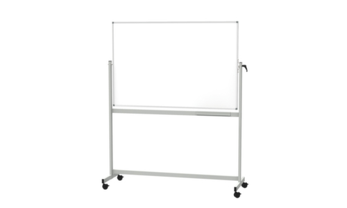 MAUL Verrijdbaar draaibaar whiteboard MAULstandard, hoogte x breedte 1950 x 2150 mm  L