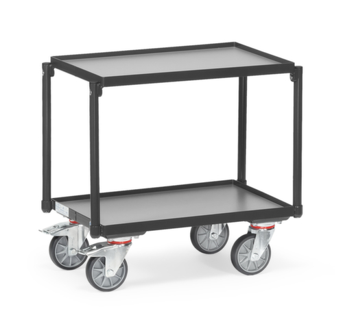 fetra Tafelwagen GREY EDITION voor euronorm-bak 605x405 mm, draagvermogen 250 kg, 2 etages  L