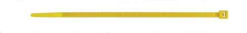 Kabelbinder, lengte 200 mm, geel  L