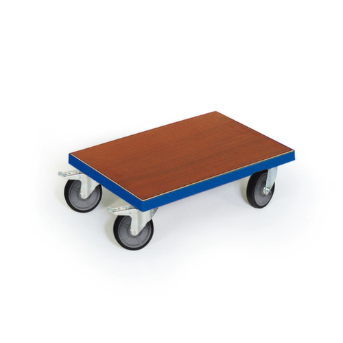 Transportwagen met houten laadvlak, draagvermogen 300 kg, TPE banden  L