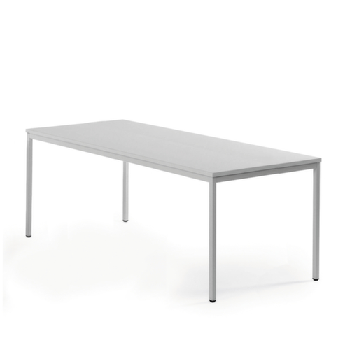 Multifunctionele tafel ECO, hoogte x breedte x diepte 750 x 2000 x 1000 mm, plaat lichtgrijs  L
