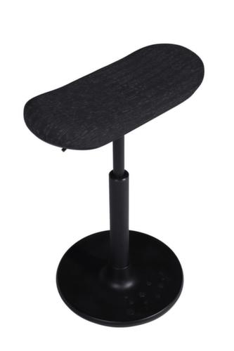 Topstar Zit-/stahulp Sitness H2 met skateboard zitting, zithoogte 570 - 770 mm, zitting zwart  L