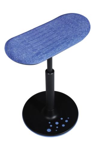 Topstar Zit-/stahulp Sitness H2 met skateboard zitting, zithoogte 570 - 770 mm, zitting blauw  L