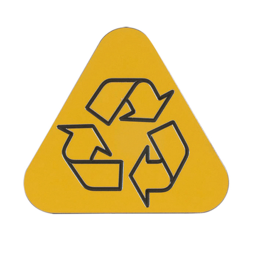 Ondersteuningsdeksel PURE voor afvalbak, geel  L