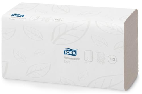 Tork 2-laags papieren handdoeken gemaakt van gerecycled tissuepapier met zigzag-vouw, cellulose  L
