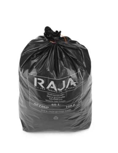 Raja Vuilniszak voor zwaar afval, 60 l, zwart  L